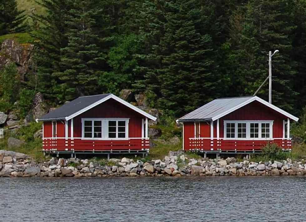 Brustranda Fjordcamping Valberg Bagian luar foto