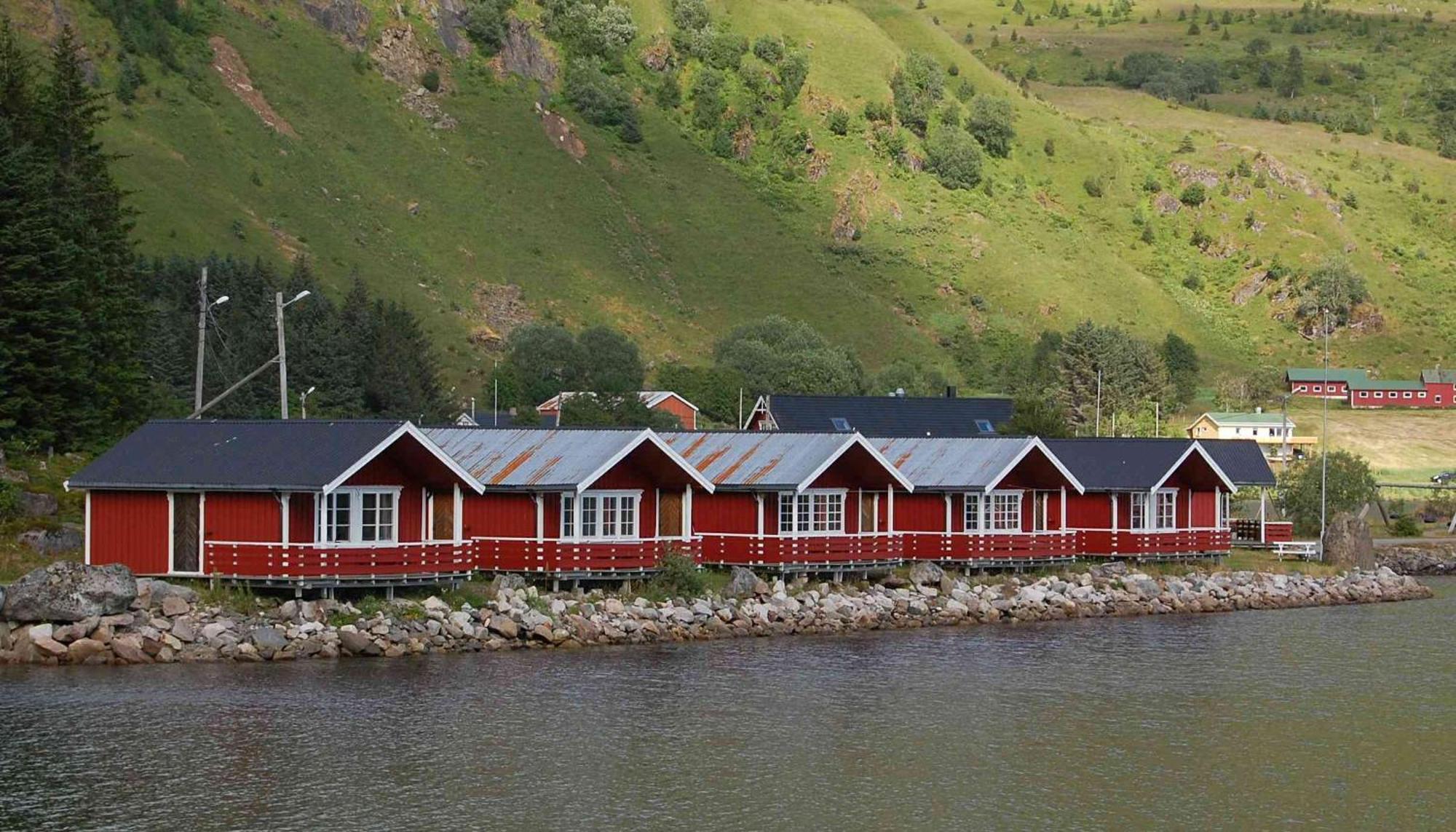 Brustranda Fjordcamping Valberg Bagian luar foto