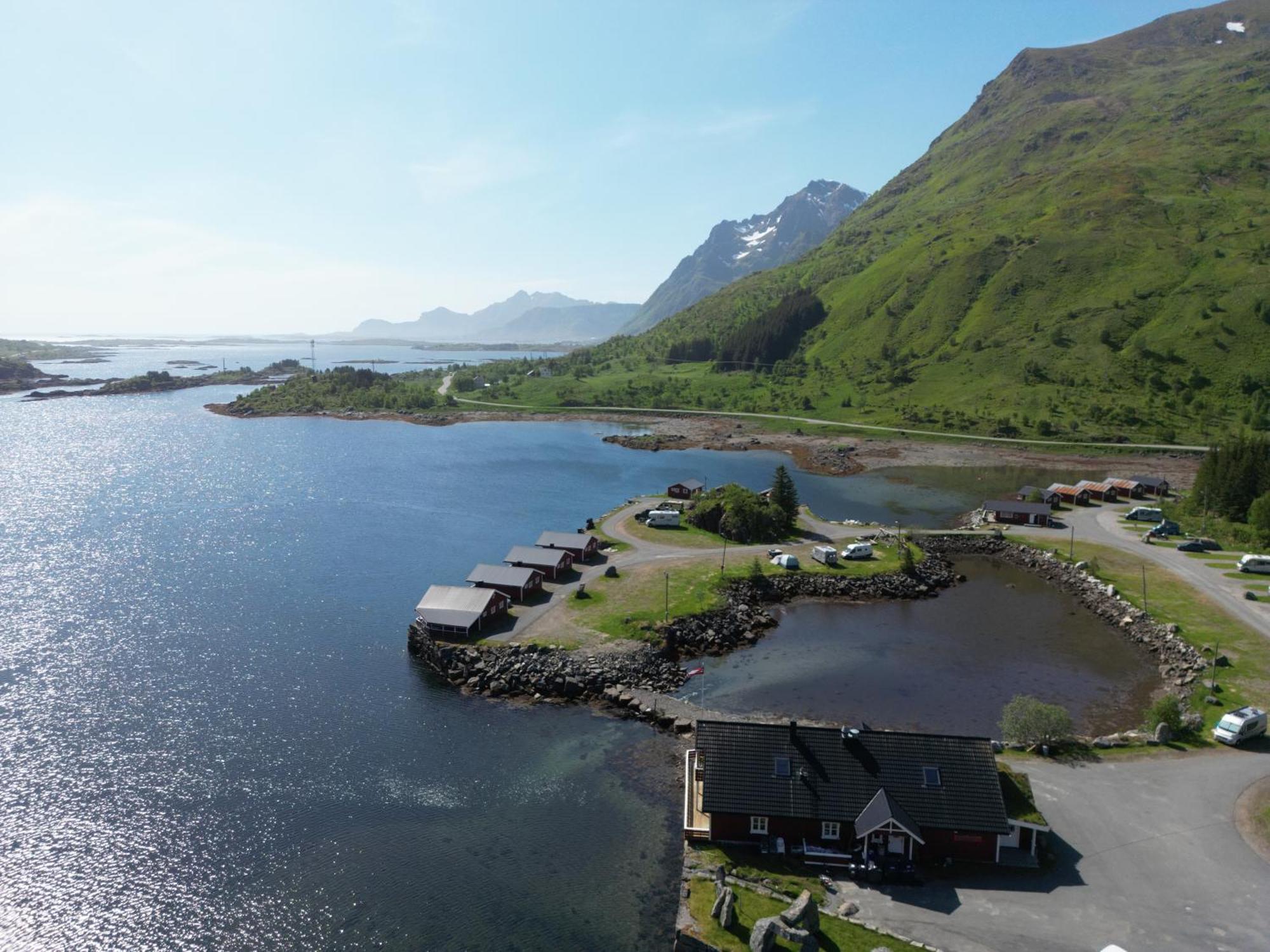 Brustranda Fjordcamping Valberg Bagian luar foto